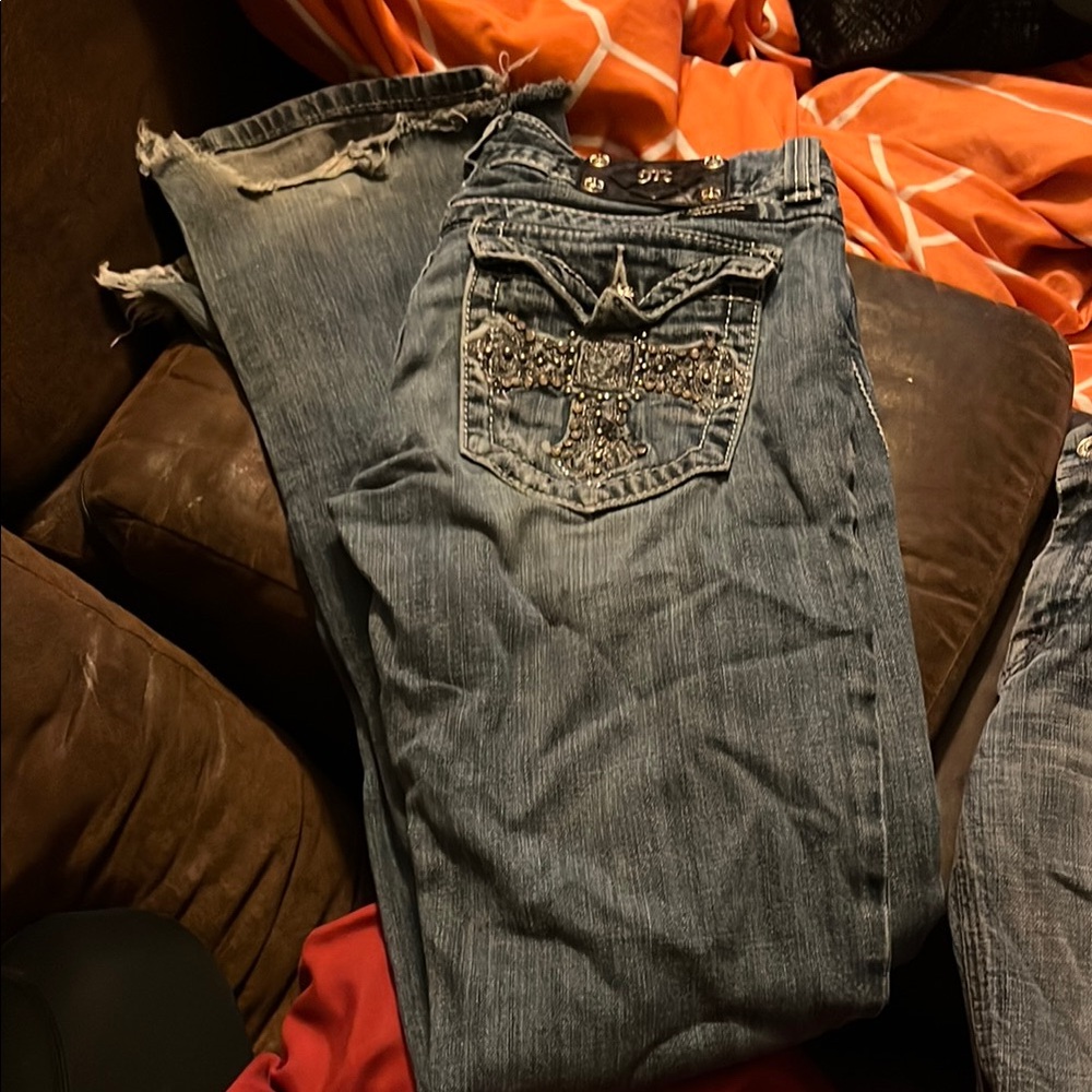Miss Me Dark Blue Denim Jeans